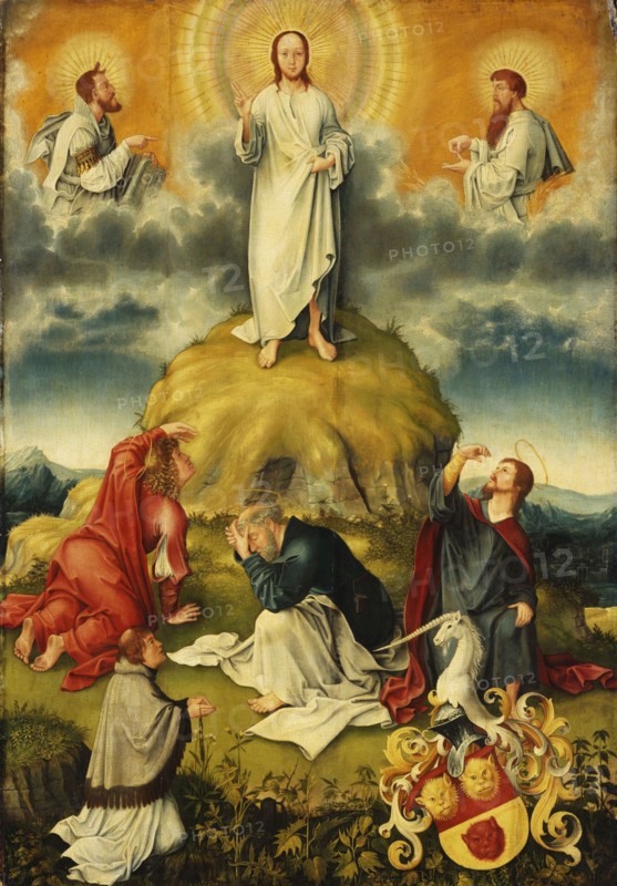 The Transfiguration of Christ. Epitaph of Johannes Göckerlein , ca 1515.