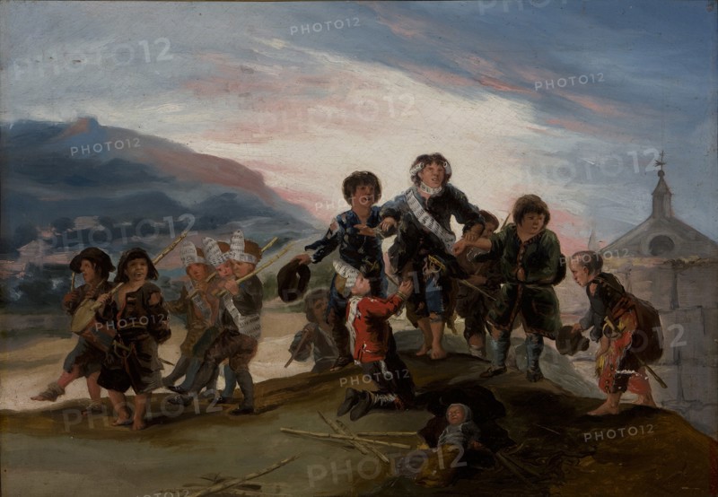 Children Playing Soldiers (Niños jugando a soldados), 1786.