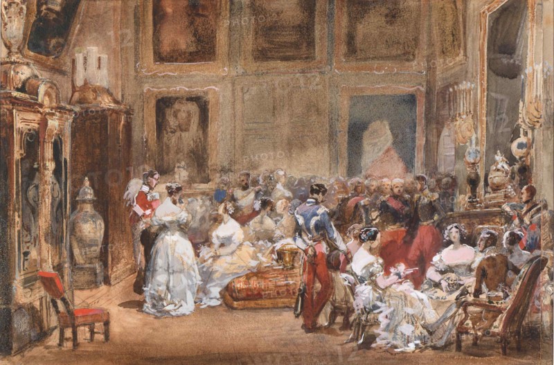 A Soirée by Duke of Orléans (1810-1842) in the Pavillon de Marsan.