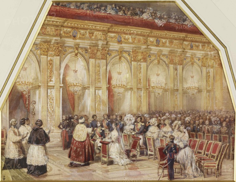 The Marriage of Prince Ferdinand Philippe d'Orleans and Duchess Helene of Mecklenburg-Schwerin, 1837