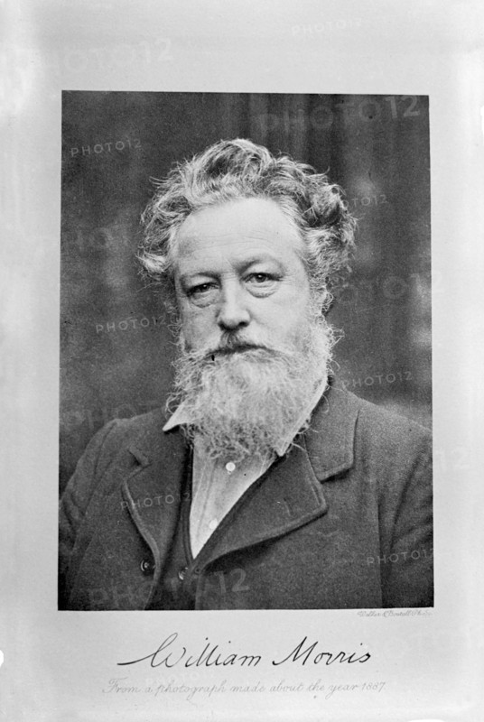 Portrait of William Morris, ca 1887.