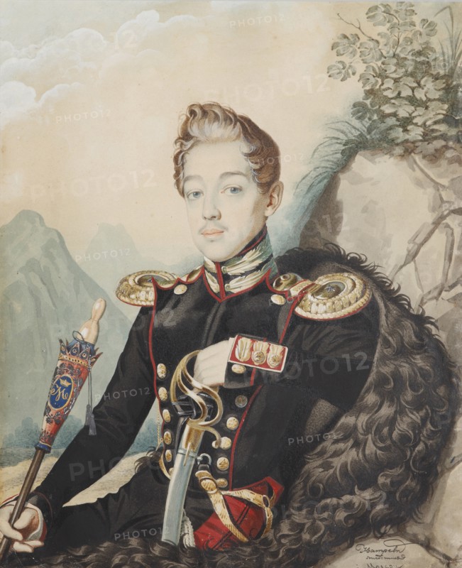 Portrait of Vasily Petrovich Milyukov (1814-1872), 1839.