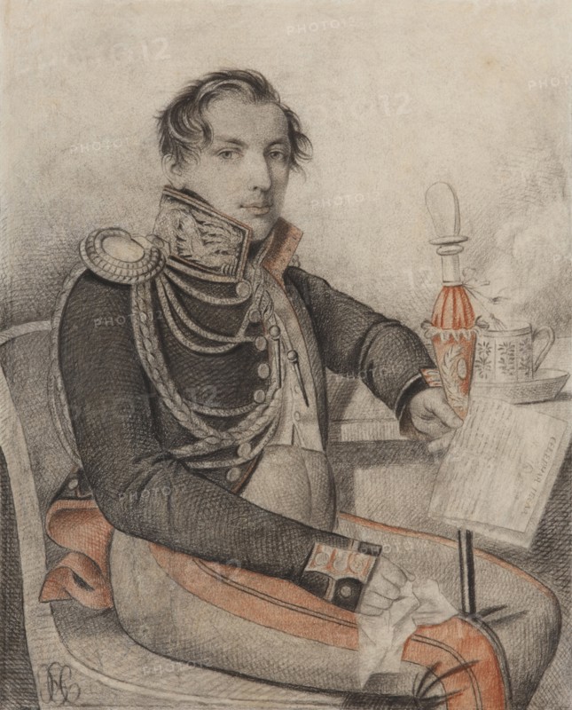 Portrait of Count Pyotr Petrovich Konovnitsyn (1803-1830), Early 1820s.