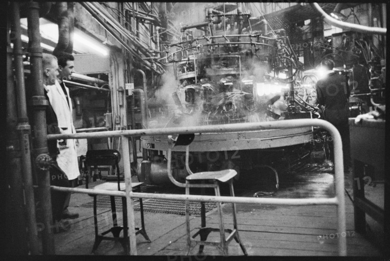 Automatic glass blowing machine, Wear Flint Glass Works, Alfred Street, Millfield, Sunderland, 1961