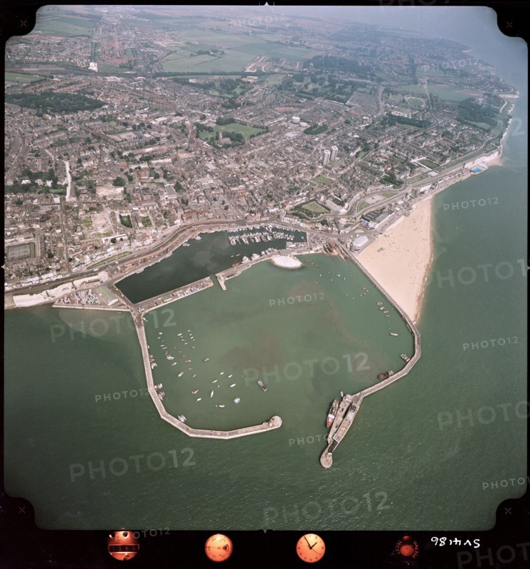 Harbour and town, Ramsgate, Kent, 1969