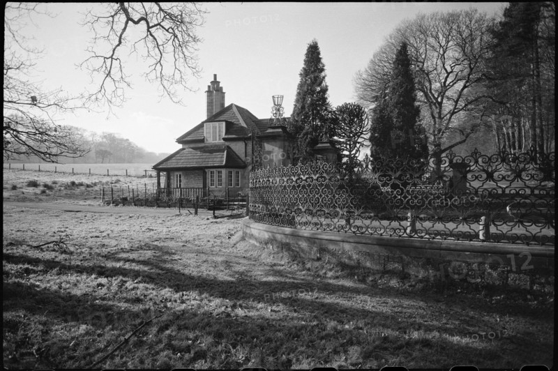 Old lodge and attached wall, Hamsterley Hall, County Durham, c1955-c1980