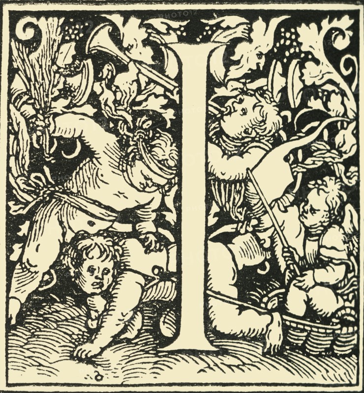 I - An Alphabet by Hans Weiditz', c1520-1521, (1908).