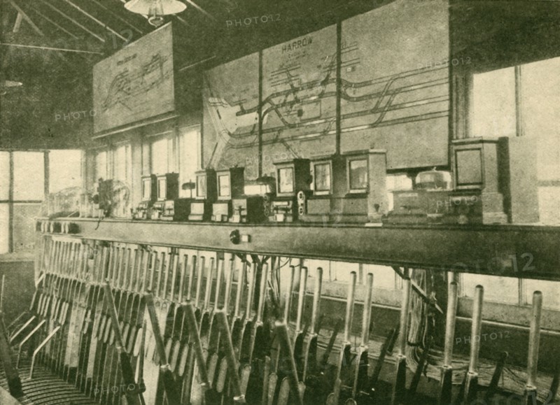 Train Movement Diagram in Signal-Box, Metropolitan Railway', 1930.