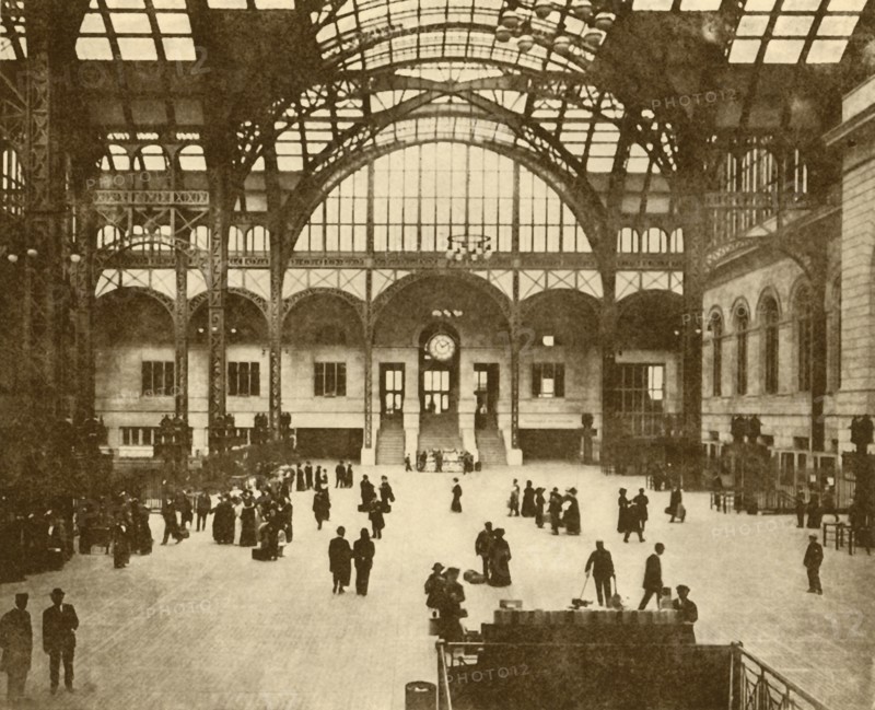 Central Hall, Pennsylvania Station, New York (Pennsylvania Railroad Company)', 1930.