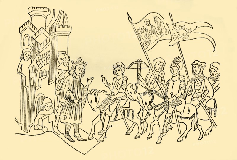 Joan of Arc Comes to the Court of the French King', c1930.