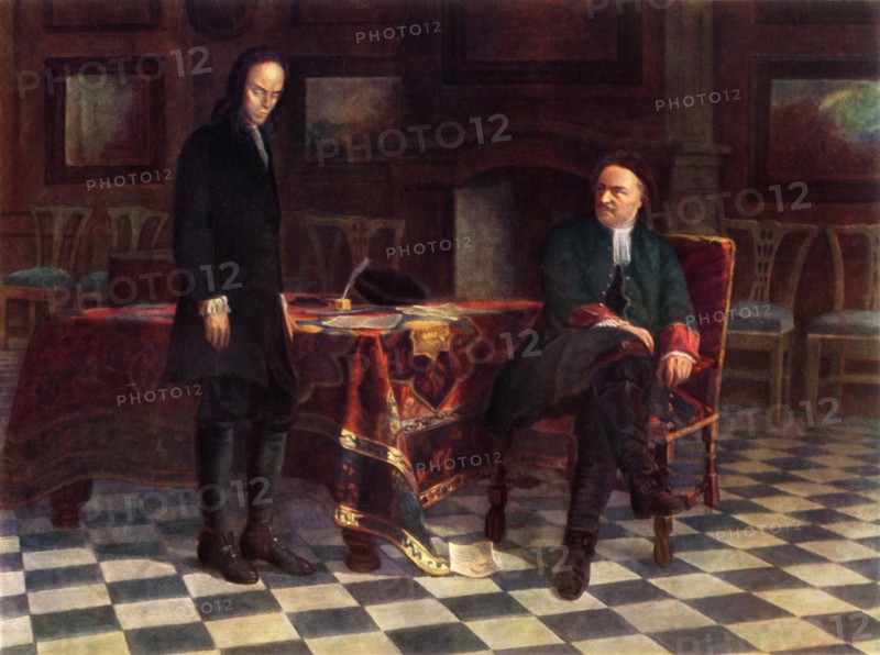 Peter I. Interrogates Tsarevich Alexei Petrovich', 1871, (1965).