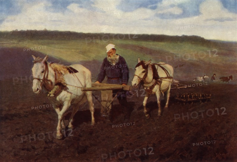 The Ploughman (Leo Nikolayevich Tolstoy at the Plough)', 1887, (1965).