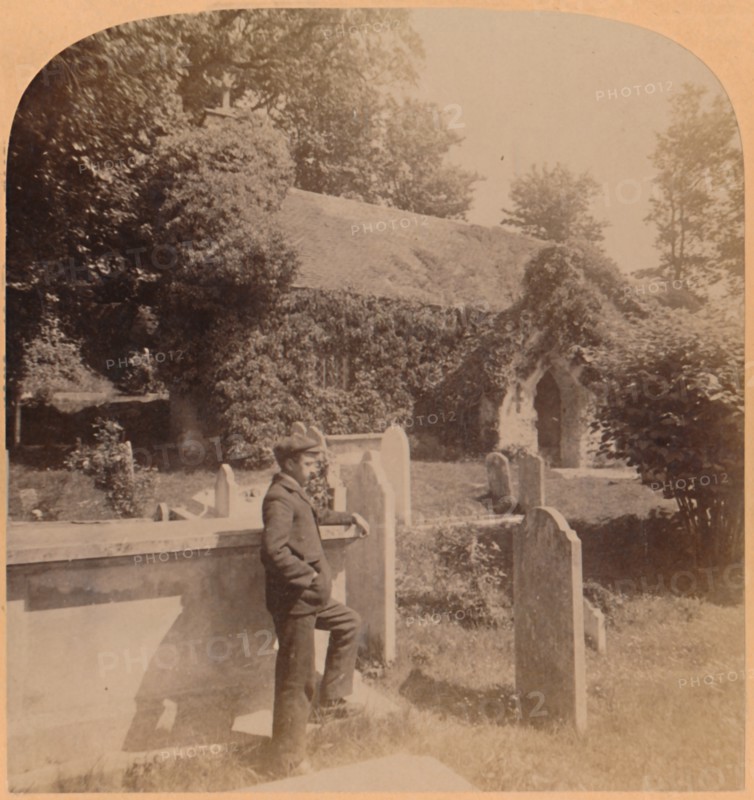 The tiny Norman Church, quaintest spot in England, Bonchurch, Isle of Wight', 1900.