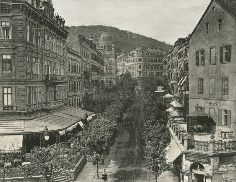 Parkstrasse, Carlsbad, Czechoslovakia, 1895.