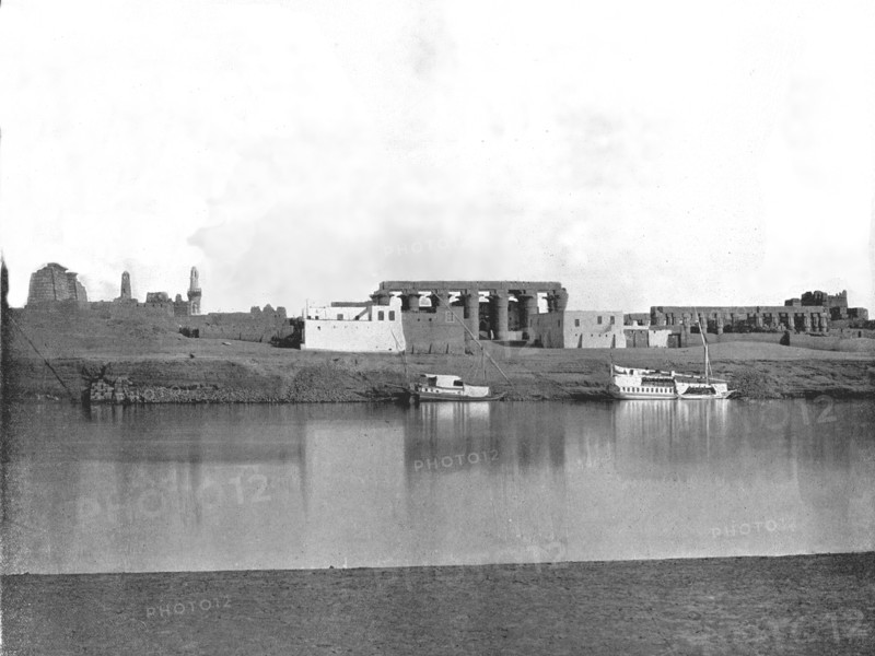 Luxor from the Nile, Egypt, 1895.