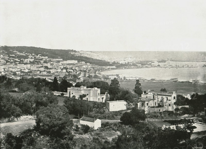 View from the Mustafa', Algiers, Algeria, 1895.