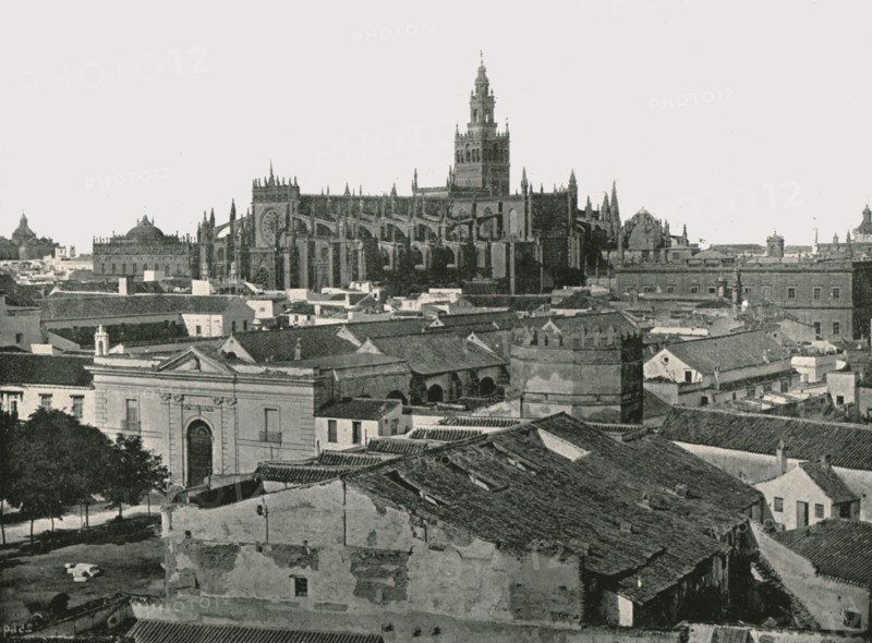 The Cathedral, Seville, Spain, 1895.