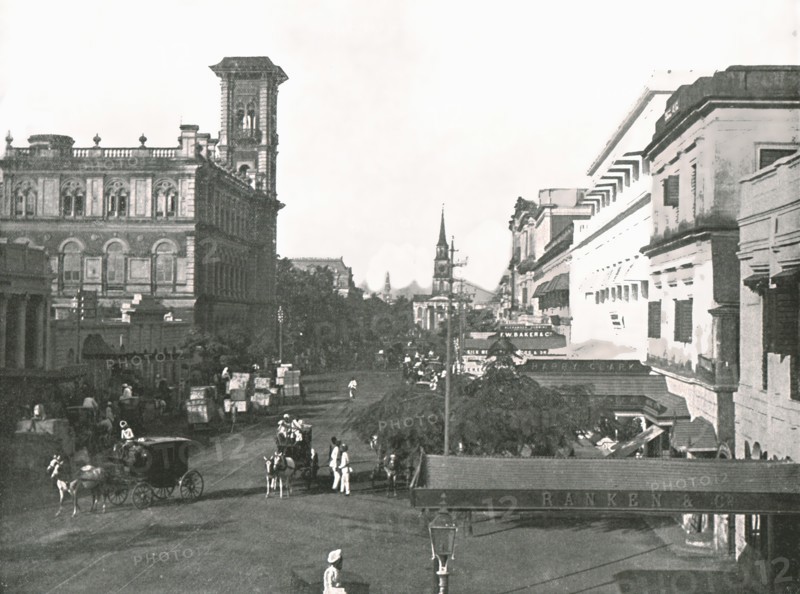 Court House Street, Calcutta, India, 1895.