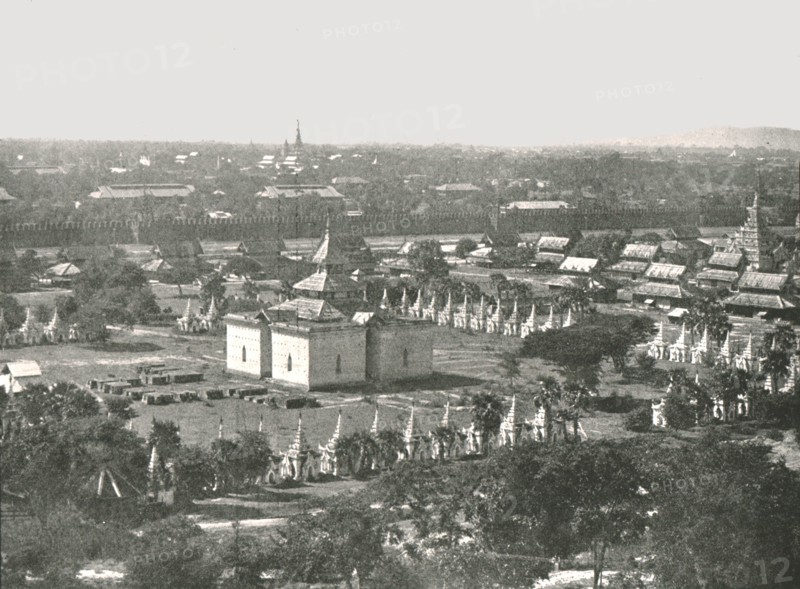 The Four Hundred and Fifty Temples', Mandalay, Burma, 1895.