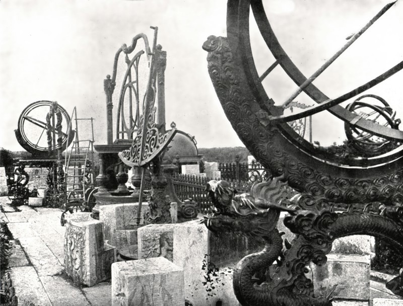 Some Instruments on top of the Observatory, Pekin', China, 1895.