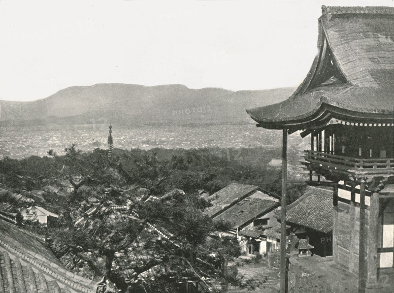 View from the hills, Kyoto, Japan, 1895.