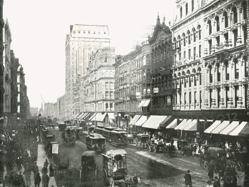 State Street, Chicago, USA, 1895.
