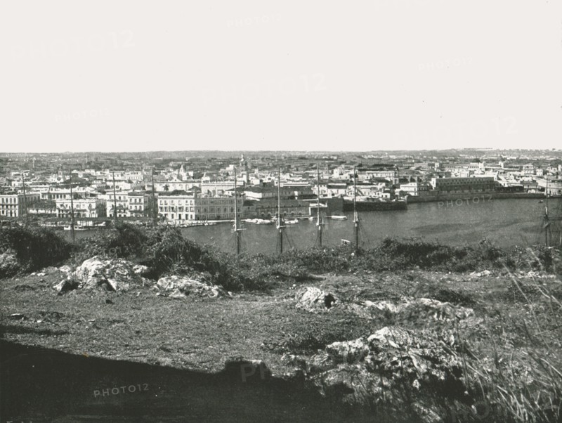 View across the Bay, Havana, Cuba, 1895.