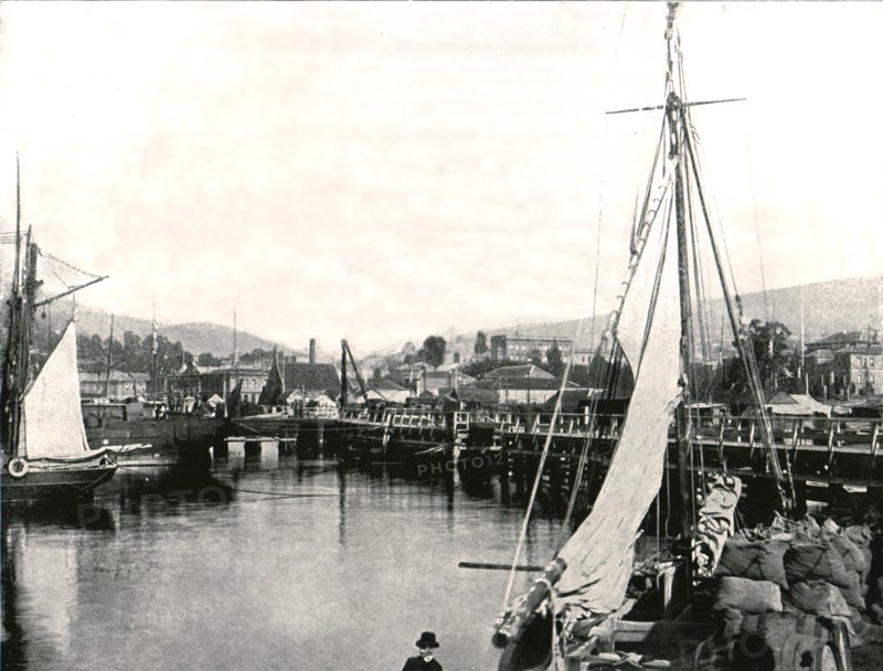 The Port of Hobart, Tasmania, Australia, 1895.