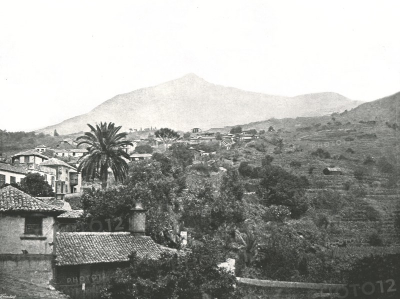 General view showing the Peak, Tenerife, Canaries, Spain, 1895.
