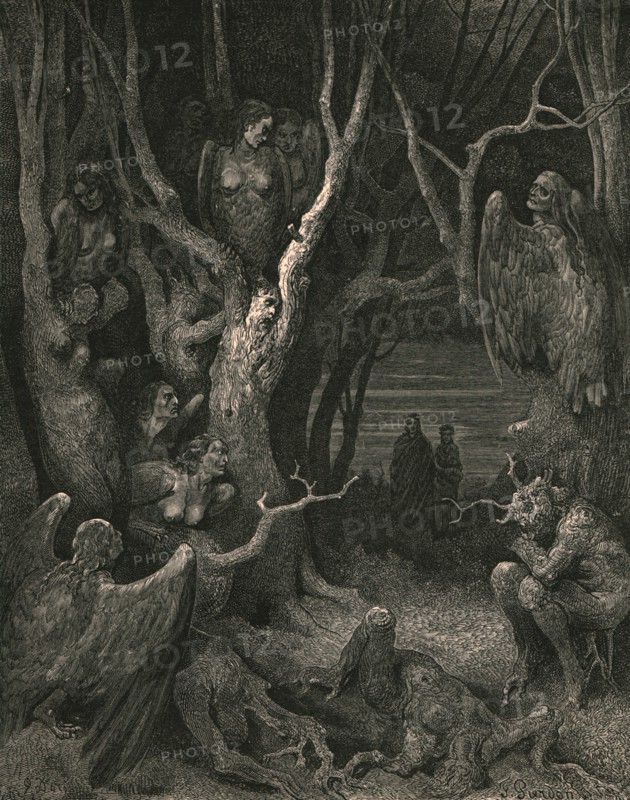 Here the brute Harpies make their nest', c1890.