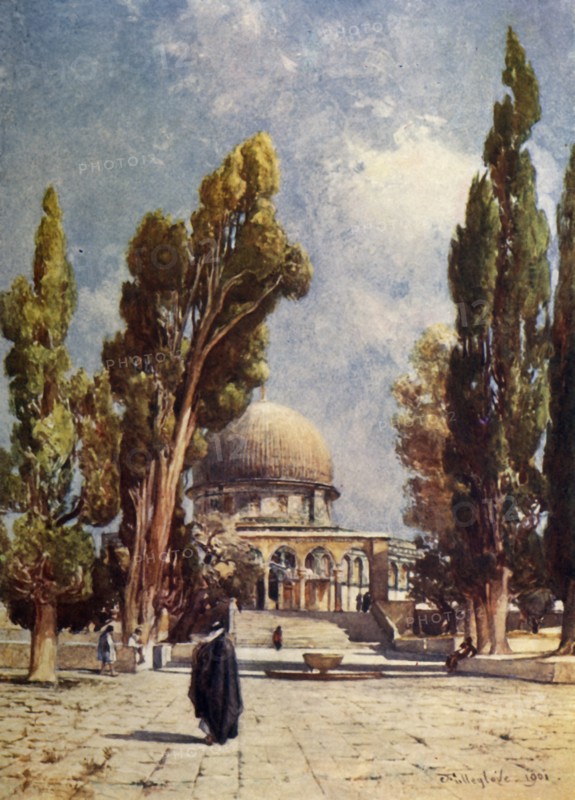 The Dome of the Rock from the Mosque El Aksa', 1902.