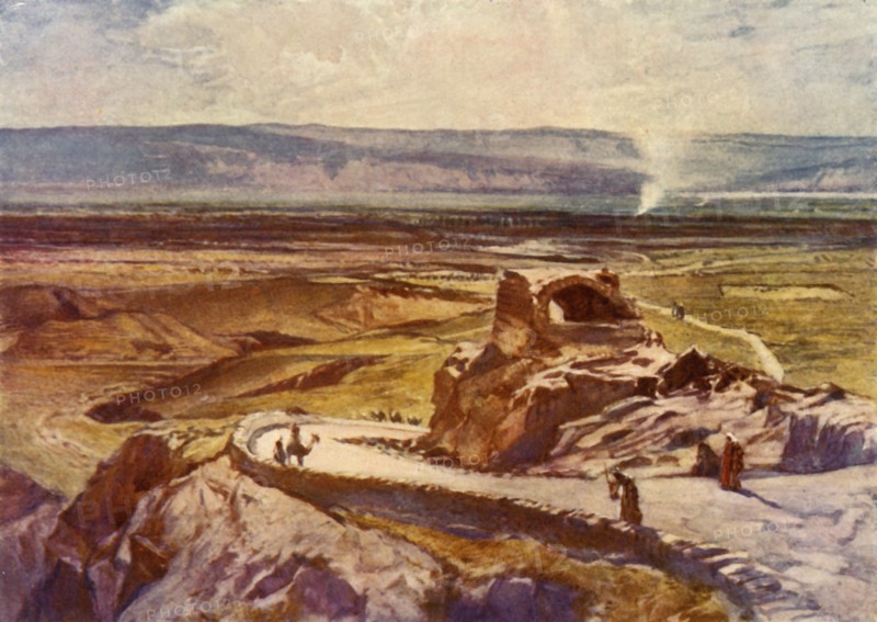 The Plain of Jericho Looking Towards the Mountains of Moab', 1902.