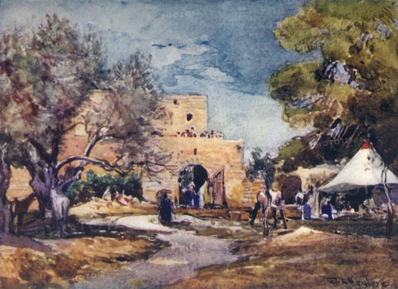 Medieval Building Outside the North Wall of Jerusalem', 1902.