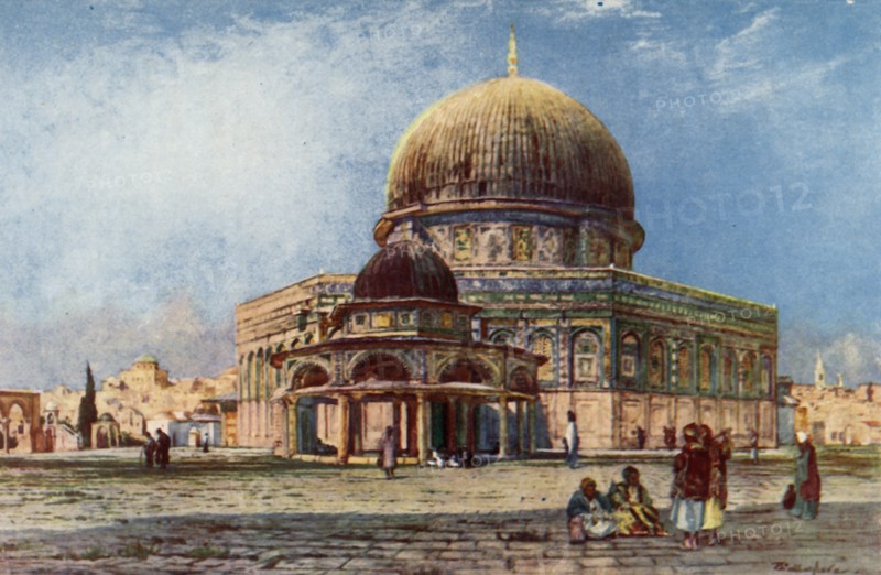Dome of the Rock with Dome of the Chain (Kubbet Es Silseleh)', 1902.