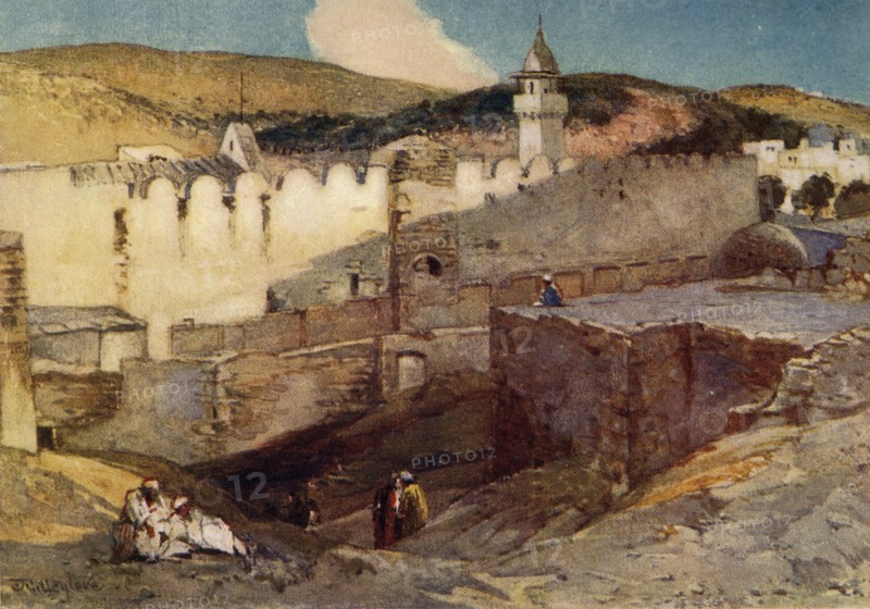 The Mosque at Hebron Over the Cave of Machpelah', 1902.