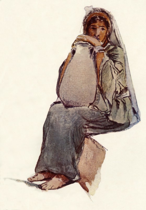 Water-Carrier (Seated Figure), Jerusalem', 1902.