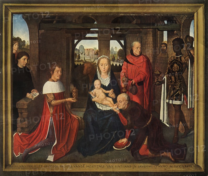 Central panel from triptych the 'Adoration of the Magi', 1479-1480.