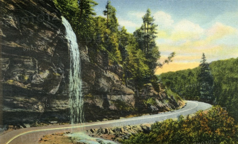 Bridal Veil Falls, Western North Carolina', 1942.