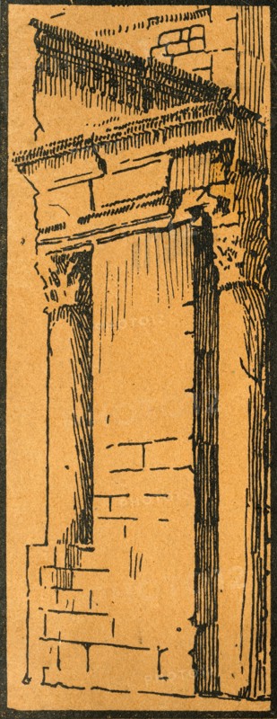 Le portique du Forum attenant a l'Hotel du Nord-Pinus', c1920s.