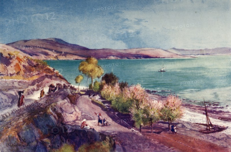 The Lake of Galilee, Looking North from Tiberias', 1902.