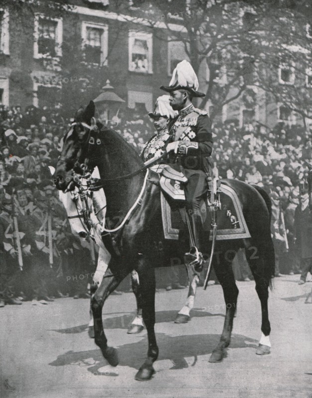 King George V at the funeral of his father King Edward VII, London, 20 May 1910.