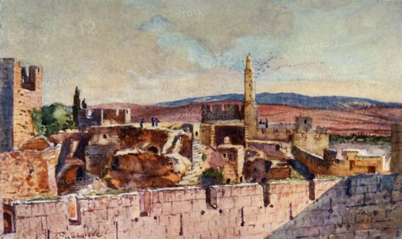 Portion of the Citadel of Jerusalem', 1902.