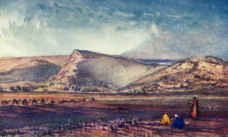 The Hills Round Nazareth from the Plain of Esdraelon', 1902.