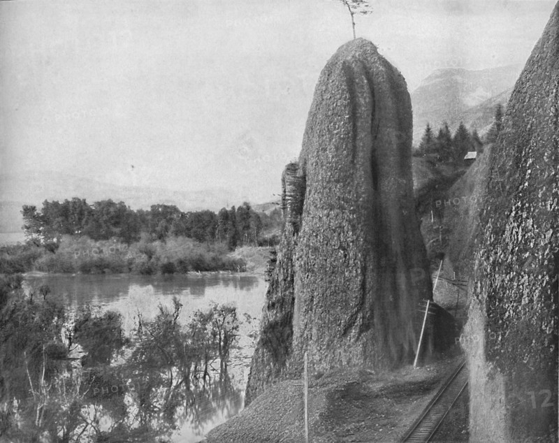 Pillars of Hercules, Columbia River', c1897.