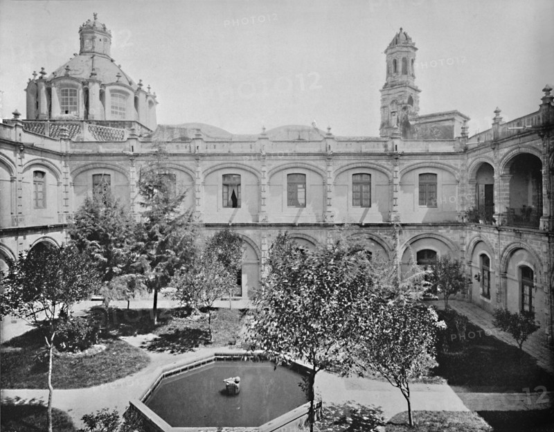 The Old San Hipolito Convent, City of Mexico', c1897.