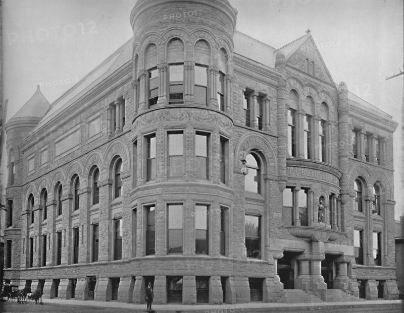 Public Library Building, Minneapolis, Minnesota', c1897.