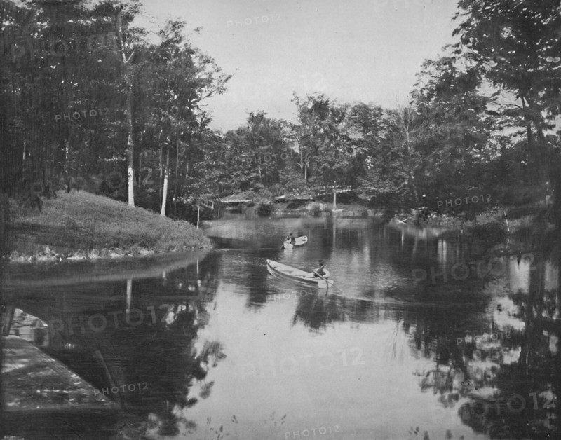 Lakelet in the Grounds of the Soldier's Home, Milwaukee', c1897.