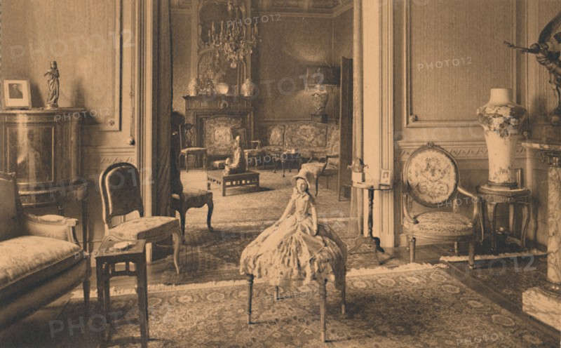 Louis XVI Room at the Cuban Embassy in Brussels, Belgium, 1927.