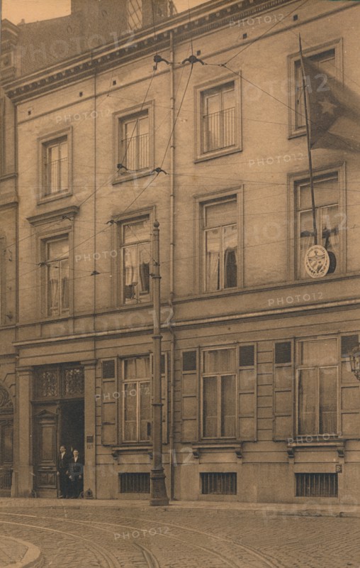 Exterior of the Cuban Embassy in Brussels, Belgium, 1927.