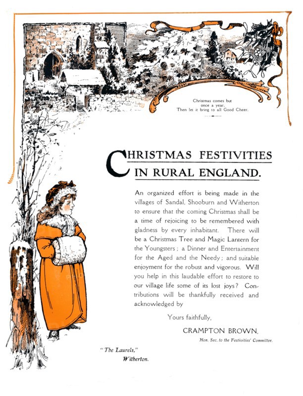 Christmas Festivities in Rural England', 1909.